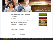 Tablet Screenshot of desertfoundation.org